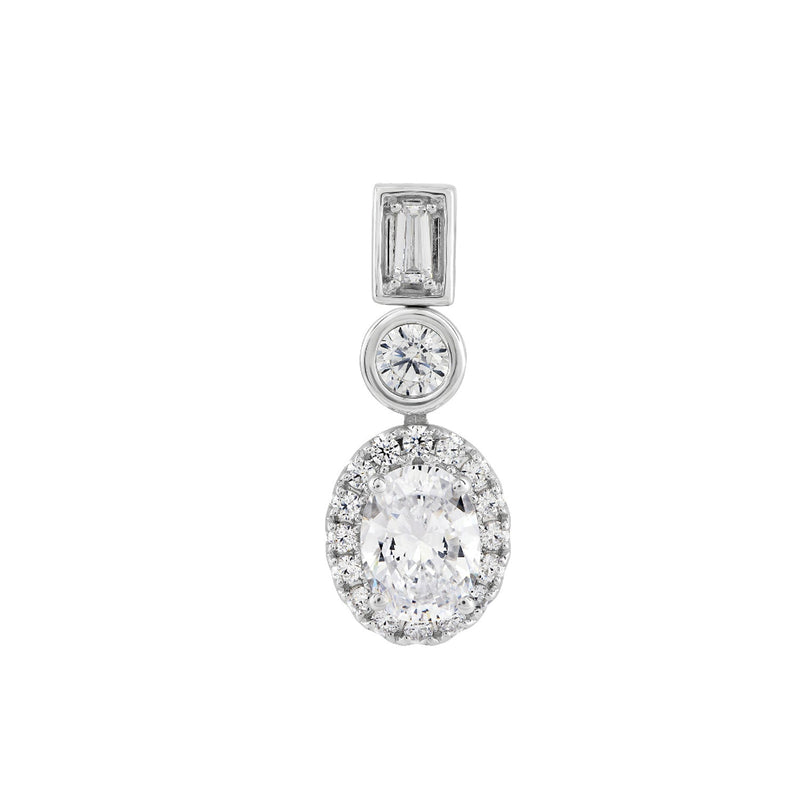 1.50ct Lab Grown Diamond Pendant in 18ct White Gold