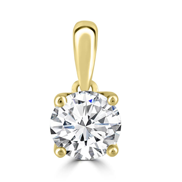 0.70ct Lab Grown Diamond Pendant in 18ct Yellow Gold