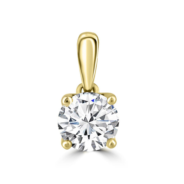 1.00ct Lab Grown Diamond Pendant in 18ct Yellow Gold