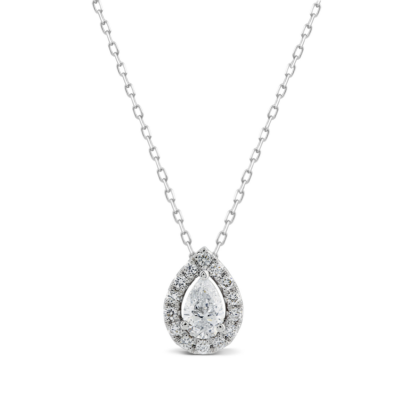 0.70ct Lab Grown Diamond Necklace in 18ct White Gold