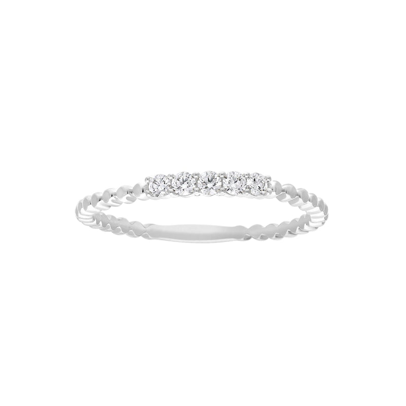 0.12ct Lab Grown Diamond Ring in 9ct White Gold