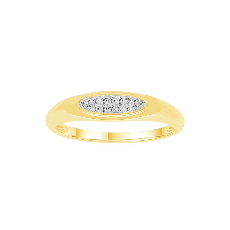 0.08ct Lab Grown Diamond Ring in 9ct Yellow Gold