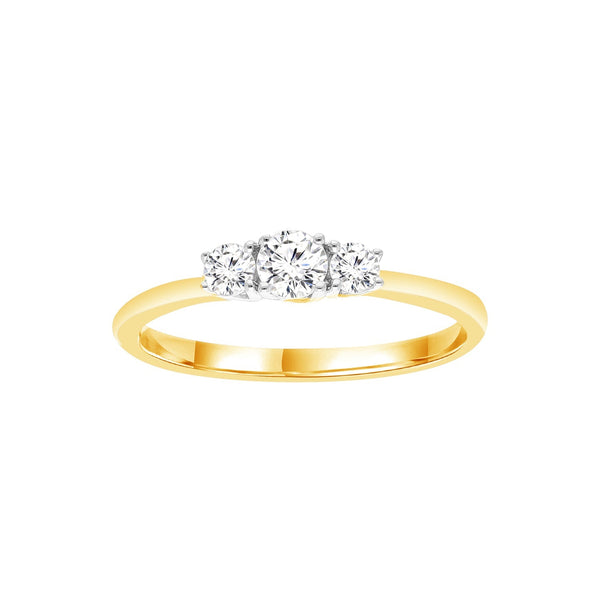 0.33ct Lab Grown Diamond Ring in 9ct Yellow Gold