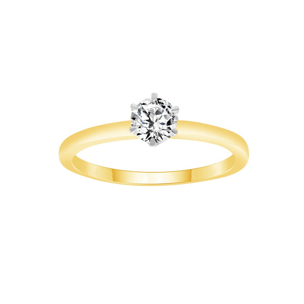 0.5ct Lab Grown Diamond Ring in 9ct Yellow Gold