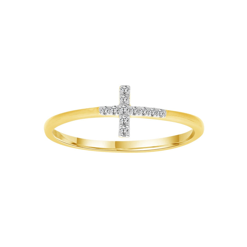 0.06ct Lab Grown Diamond Ring in 9ct Yellow Gold