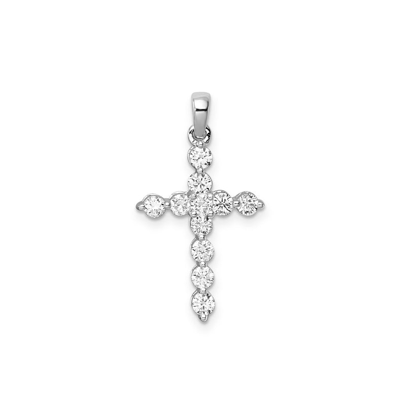 0.40ct Lab Grown Diamond Cross Pendant in 9ct White Gold