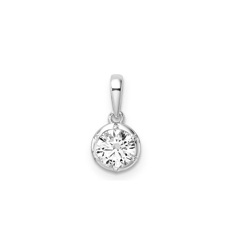 0.60ct Lab Grown Diamond Pendant in 9ct White Gold