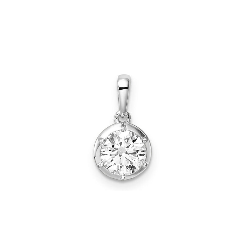 1.00ct Lab Grown Diamond Pendant in 9ct White Gold