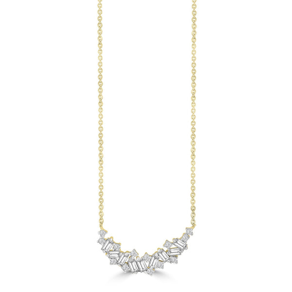 Diamond Necklace with 0.25ct Diamonds in 9ct Yellow Gold