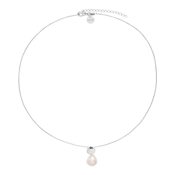 NAJO Renaissance Silver Pearl Necklace (45cm+ext)