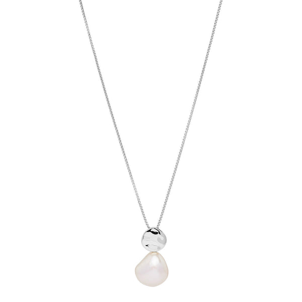 NAJO Renaissance Silver Pearl Necklace (45cm+ext)