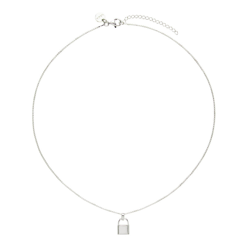 NAJO Love Lock Silver Pendant (45cm+ext)