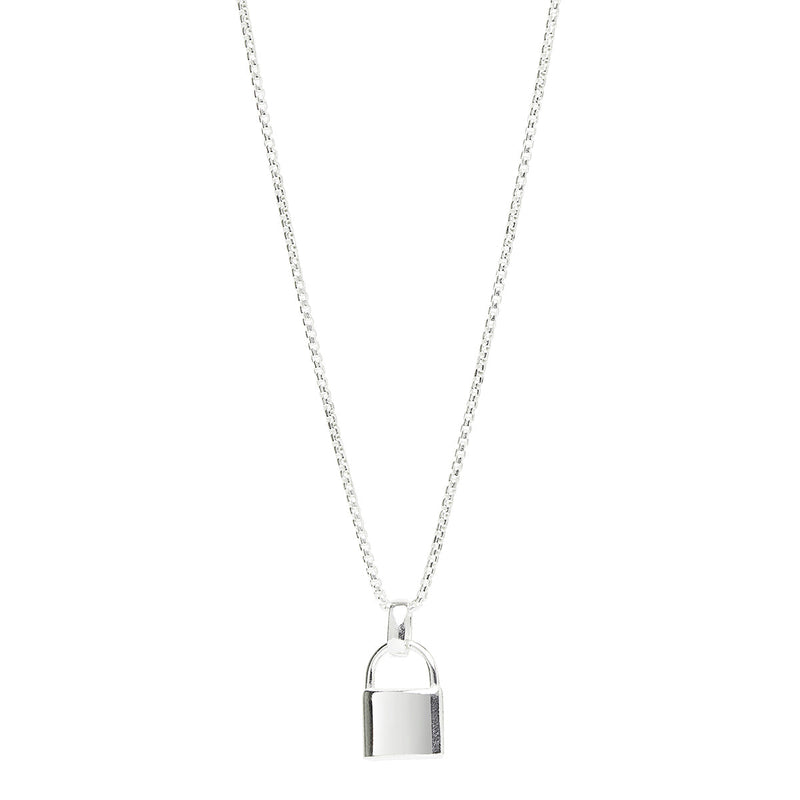 NAJO Love Lock Silver Pendant (45cm+ext)