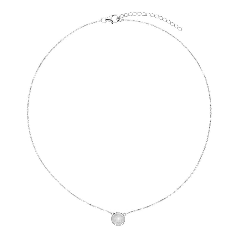 NAJO Capri Silver Pearl Necklace (42cm+ext)