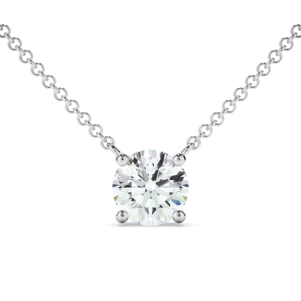 0.50ct Round Brilliant Cut Lab Grown Diamond Solitaire Necklet