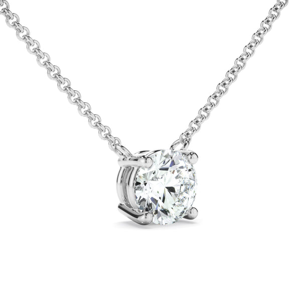 0.50ct Round Brilliant Cut Lab Grown Diamond Solitaire Necklet