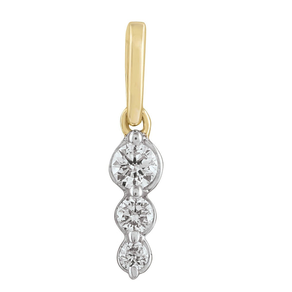 9ct Yellow Gold 0.12ct Diamond Pendant