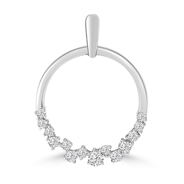 Diamond Pendant with 0.16ct Diamonds in 9ct White Gold