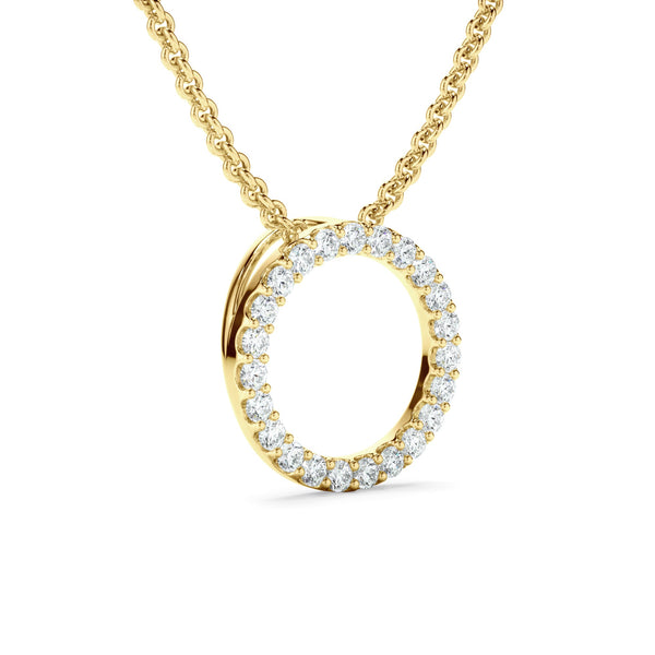 0.25ct Lab Grown Diamond Circle Necklet