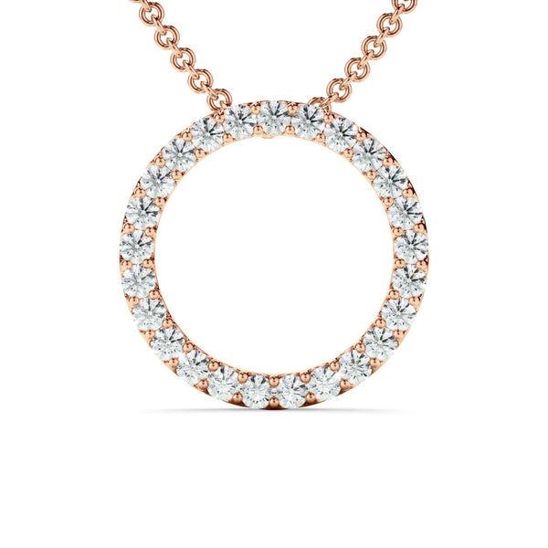 0.50ct Lab Grown Diamond Circle Necklet