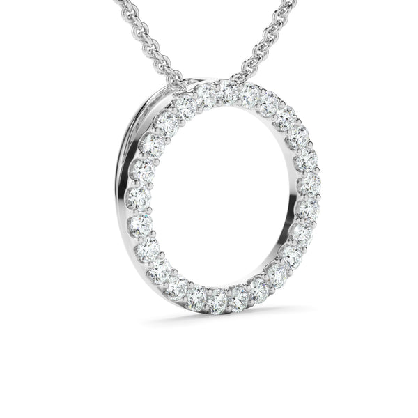 0.50ct Lab Grown Diamond Circle Necklet