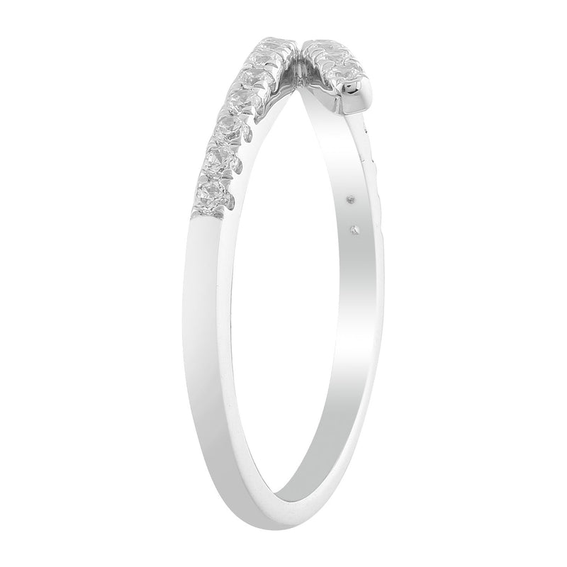 Diamond Ring with 0.30ct Diamonds in 9ct White Gold