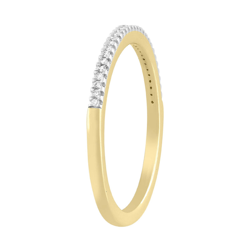 Diamond Ring with 0.08ct Diamonds in 9ct Yellow Gold