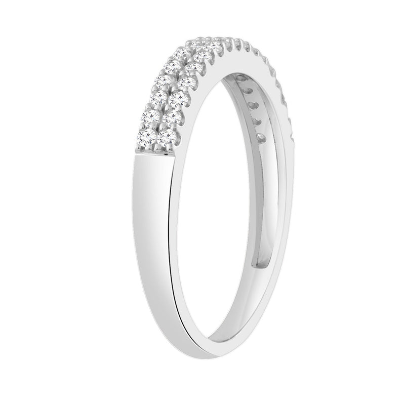 Diamond Ring with 0.25ct Diamonds in 9ct White Gold