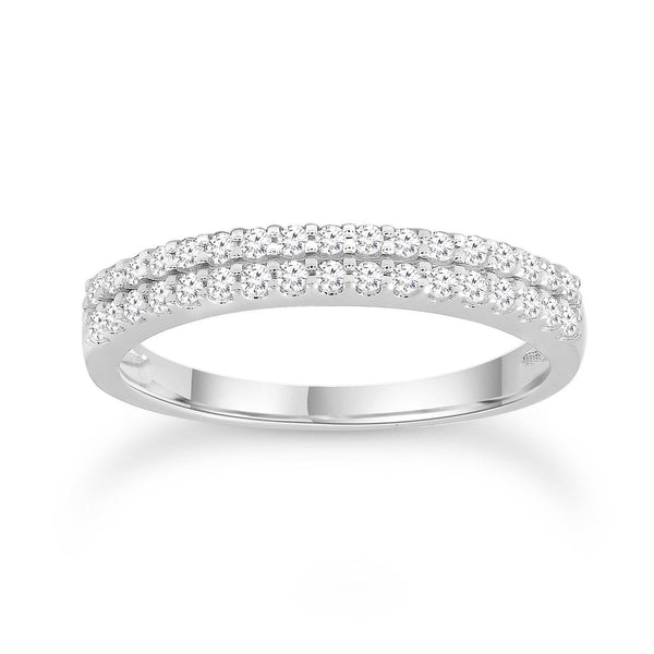 Diamond Ring with 0.25ct Diamonds in 9ct White Gold