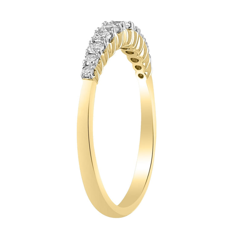 Diamond Ring with 0.33ct Diamonds in 9ct Yellow Gold