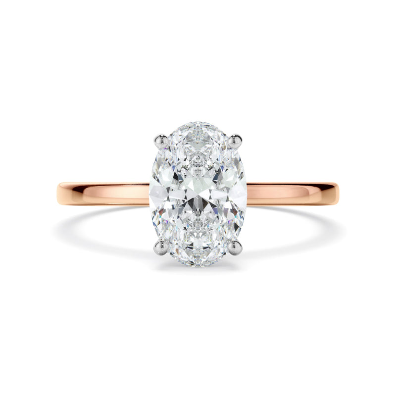 1ct Oval Cut Lab Grown Diamond Ring