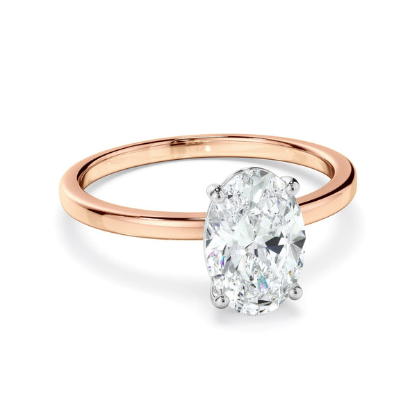 1ct Oval Cut Lab Grown Diamond Ring