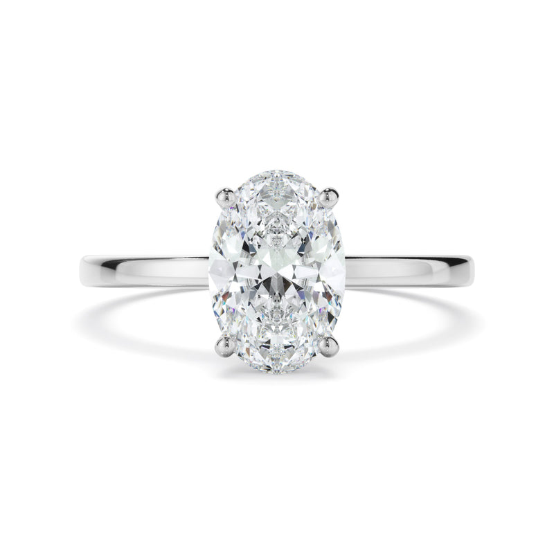 1ct Oval Cut Lab Grown Diamond Ring