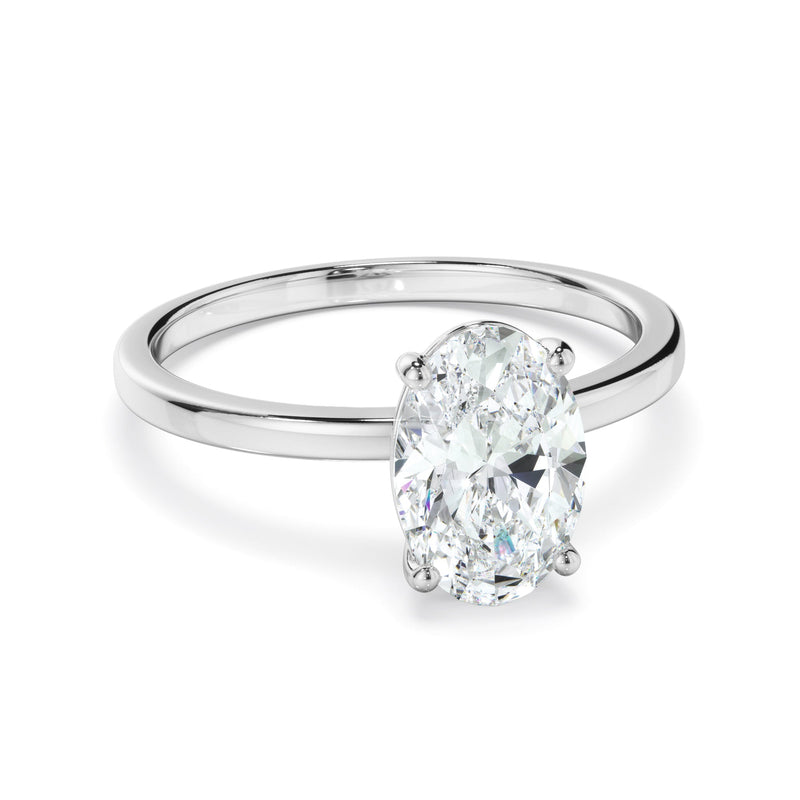 1ct Oval Cut Lab Grown Diamond Ring