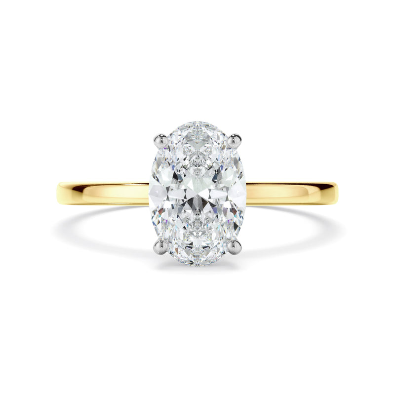 1ct Oval Cut Lab Grown Diamond Ring