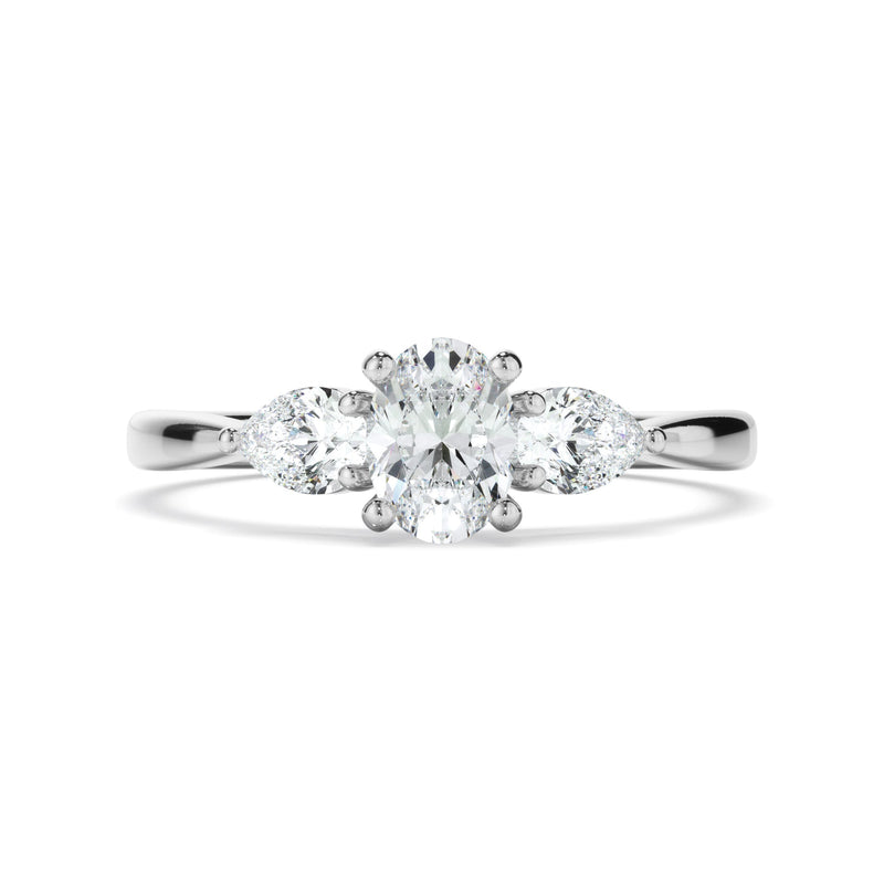 0.85ct Round Brilliant Cut Lab Grown Diamond Ring