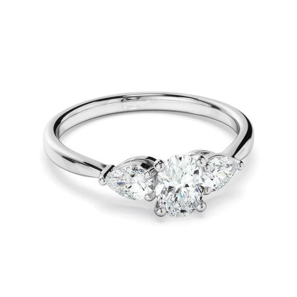 0.85ct Round Brilliant Cut Lab Grown Diamond Ring