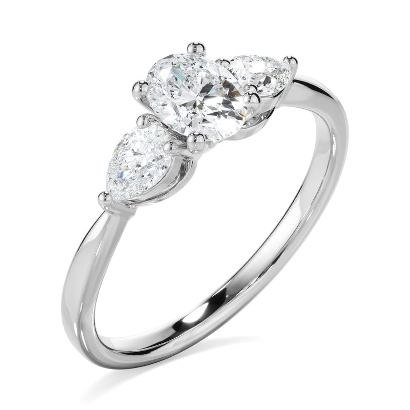 0.85ct Round Brilliant Cut Lab Grown Diamond Ring