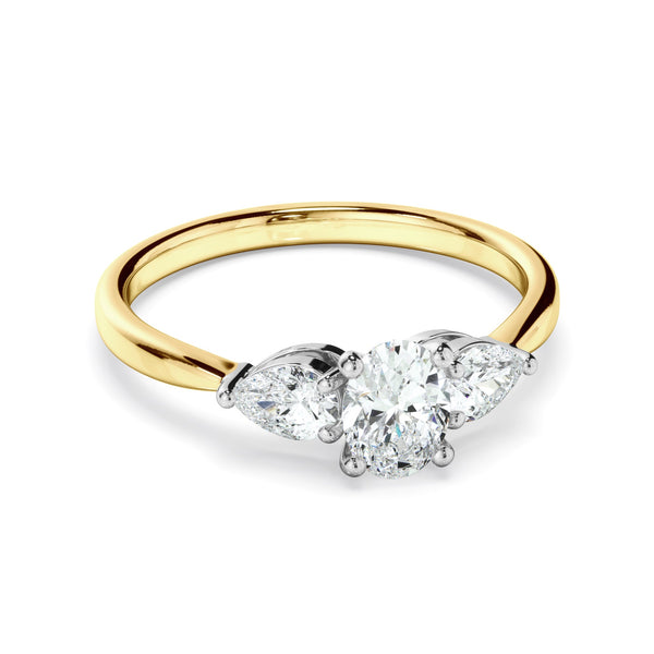 0.85ct Oval Cut Lab Grown Diamond Ring