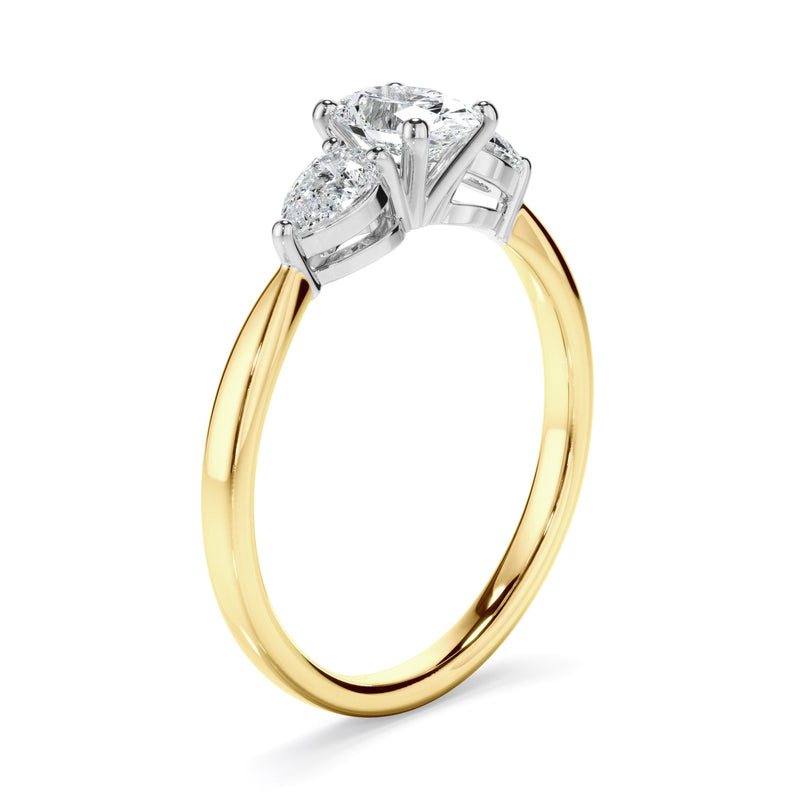 0.85ct Oval Cut Lab Grown Diamond Ring