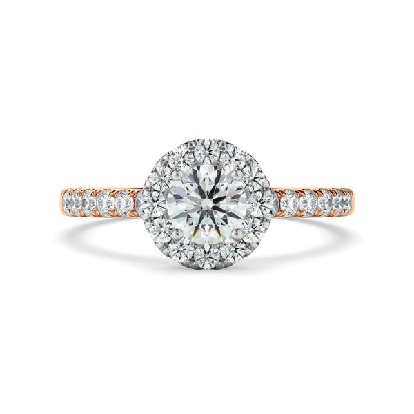 0.90ct Round Brilliant Cut Lab Grown Diamond Ring