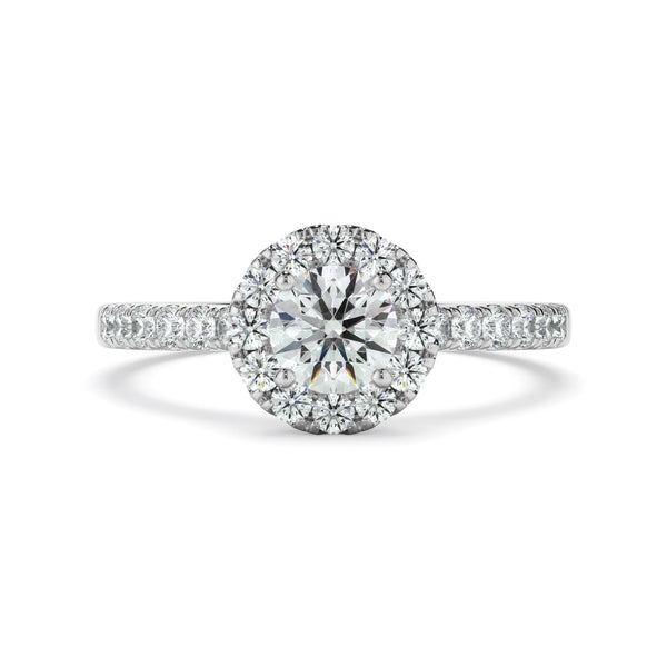 0.90ct Round Brilliant Cut Lab Grown Diamond Ring