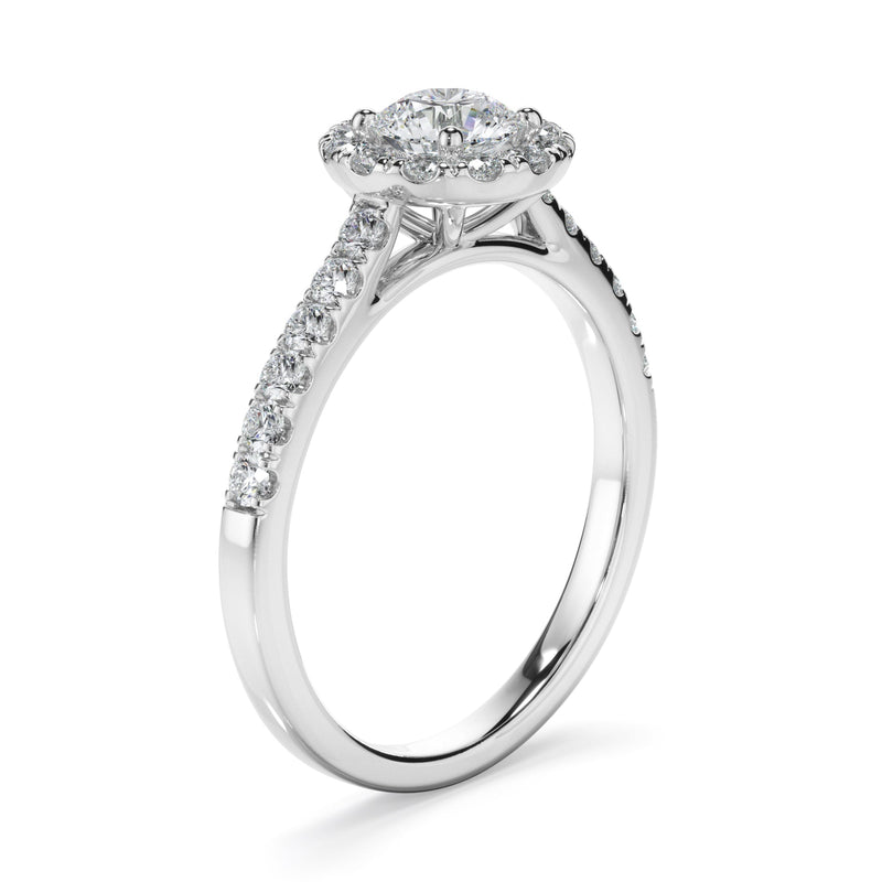 0.90ct Round Brilliant Cut Lab Grown Diamond Ring