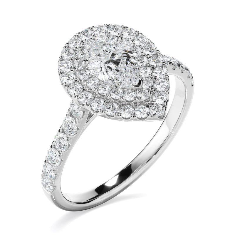 1ct Pear Cut Lab Grown Diamond Ring