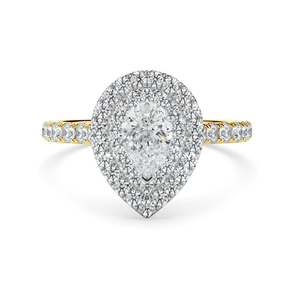 1ct Pear Cut Lab Grown Diamond Ring