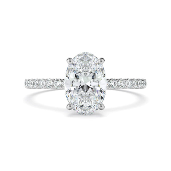 1.70ct Oval Cut Lab Grown Diamond Ring