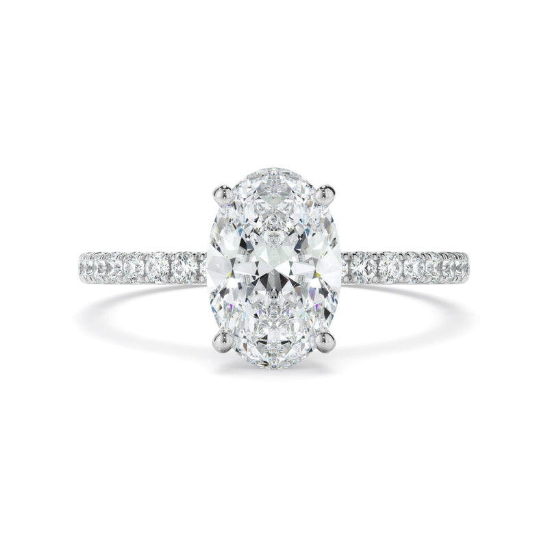 1.70ct Oval Cut Lab Grown Diamond Ring