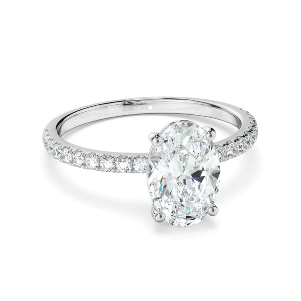 1.70ct Oval Cut Lab Grown Diamond Ring