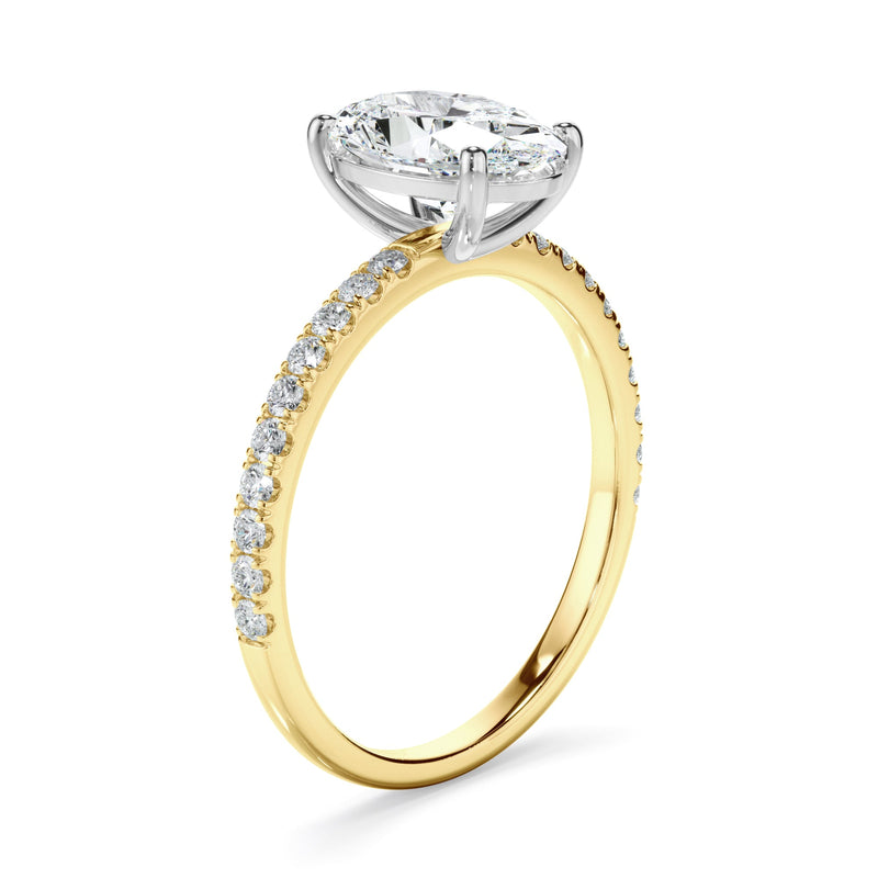 1.70ct Oval Cut Lab Grown Diamond Ring