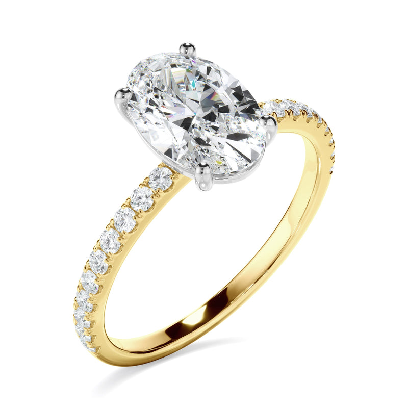 1.70ct Oval Cut Lab Grown Diamond Ring